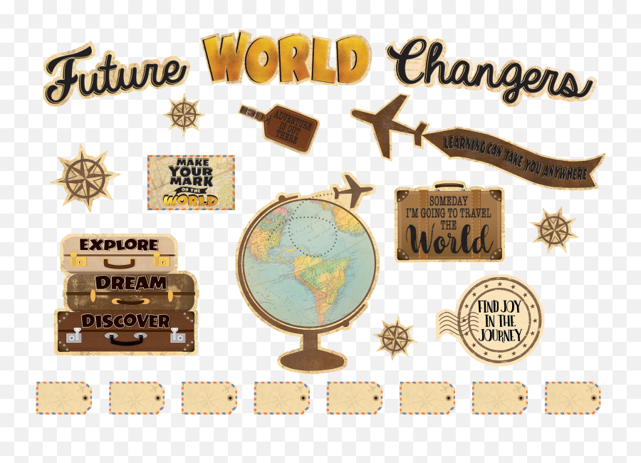 Travel The Map Future World Changers Bulletin Board Emoji,Bulletin Board Png