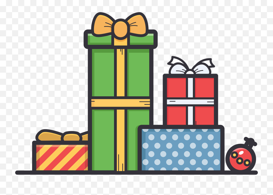 Christmas Gifts Clipart - 4 Christmas Present Clipart Emoji,Christmas Present Clipart