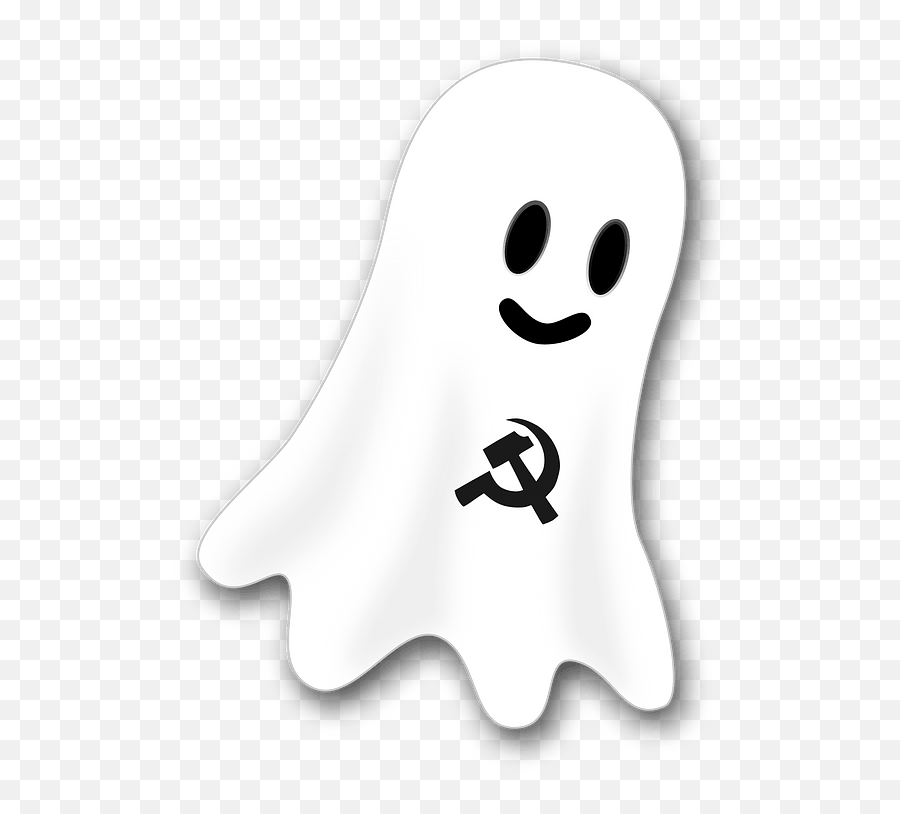 Ghost With Communism Symbol Clipart Free Download Emoji,Communism Logo