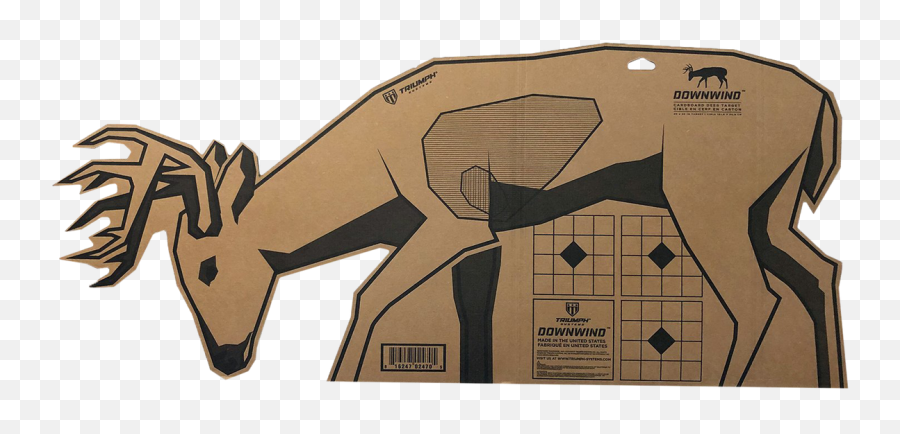 Downwind - Cardboard Deer Target Emoji,Deer Transparent