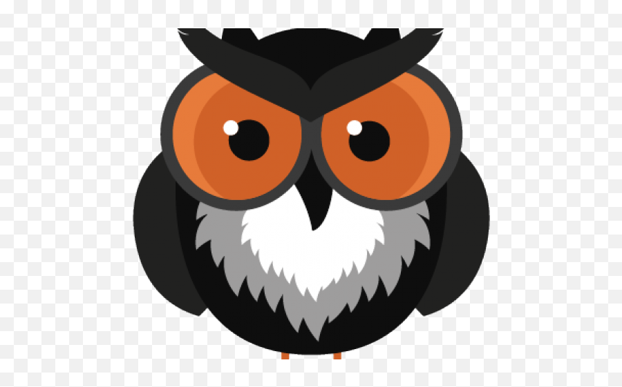 Creepy Clipart Owl - Owl Clipart Halloween Transparent Emoji,Owl Eyes Clipart