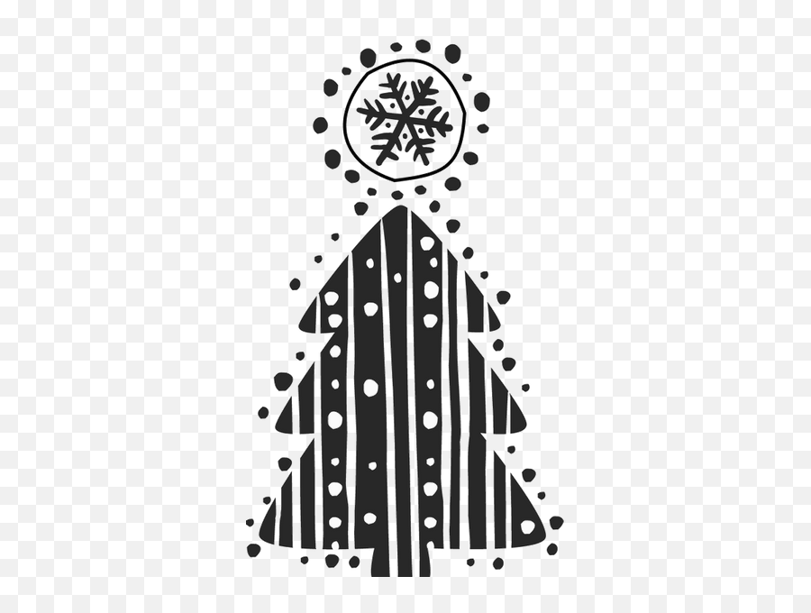 Snowflake - Topped Christmas Tree Stamp Emoji,White Christmas Tree Clipart