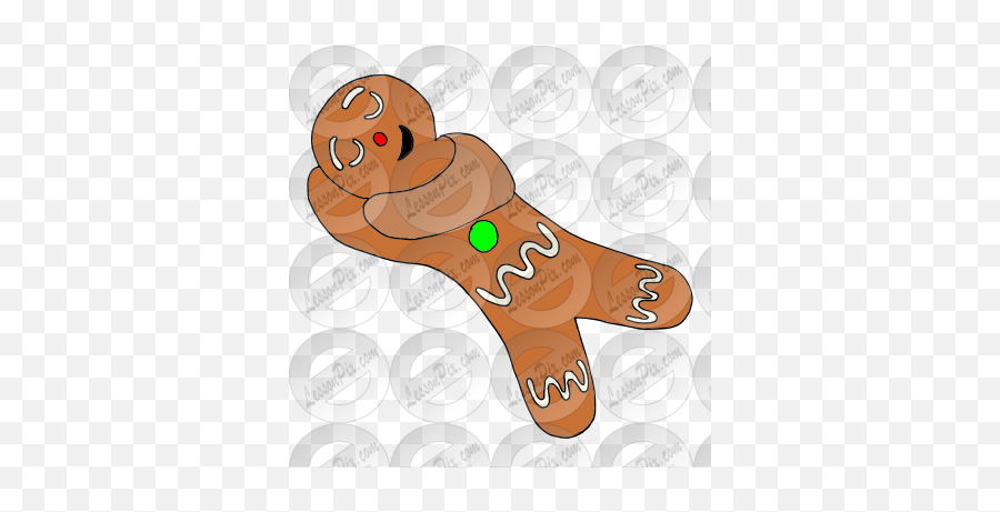 Sleepy Gingerbread Man Picture For - Gingerbread Man Sleeping Clipart Emoji,Gingerbread Man Clipart
