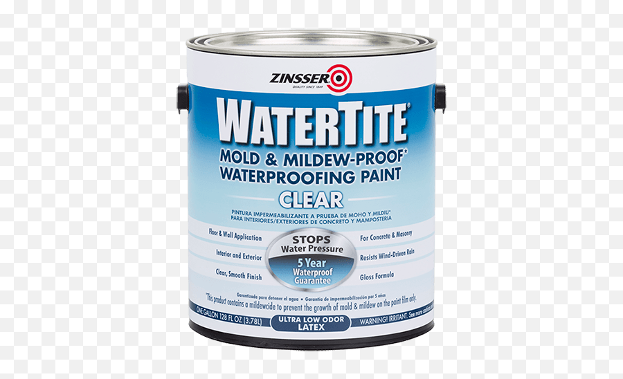 Watertite Clear Waterproofing Paint - Zinsser Emoji,Transparent Paint
