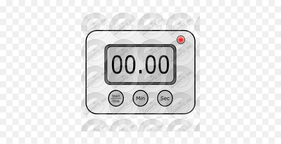 Digital Timer Picture For Classroom Therapy Use - Great Dot Emoji,Timer Clipart