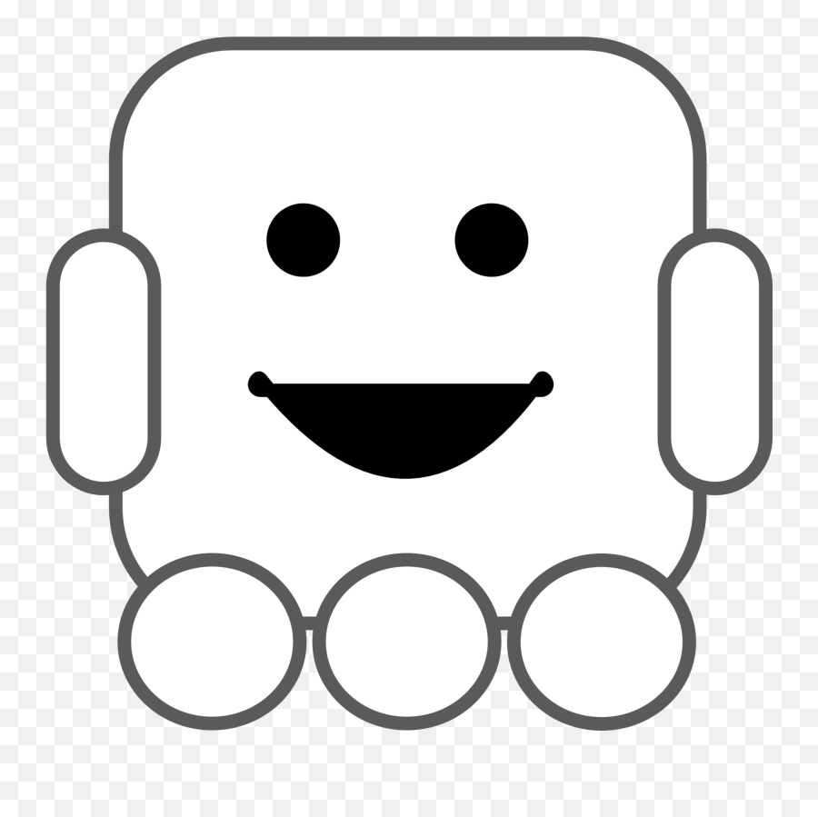 Download Robot Cliparts Black - Robot Clipart Black And Clip Art Emoji,Robot Clipart