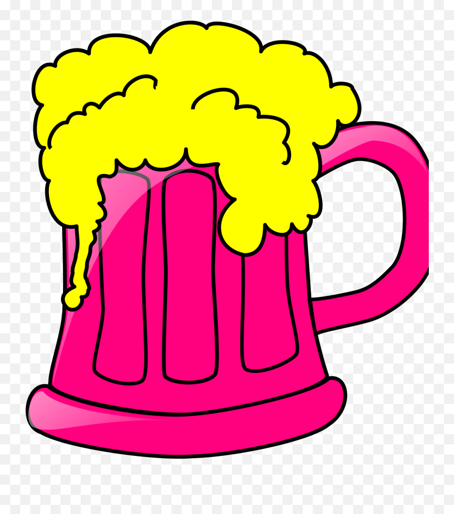 Pink Beer Mug Clip Art - Green Beer Mug Clip Art Emoji,Beer Mug Clipart