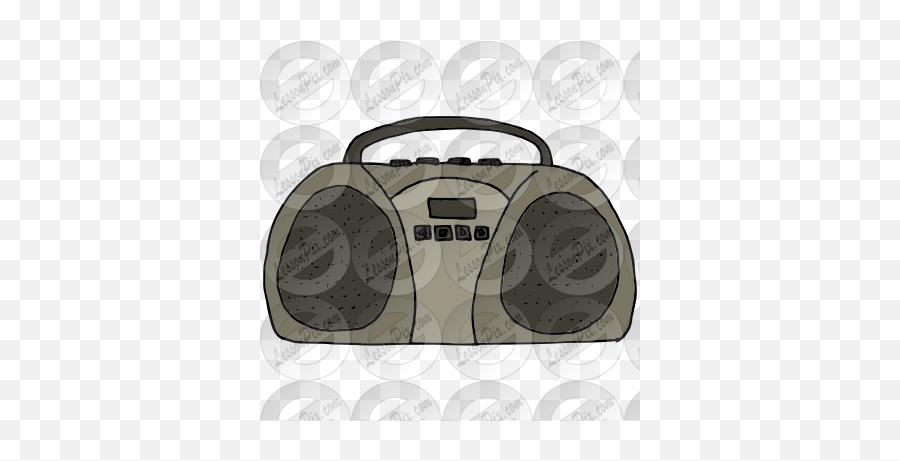 Boombox Picture For Classroom Therapy - Portable Emoji,Boombox Clipart
