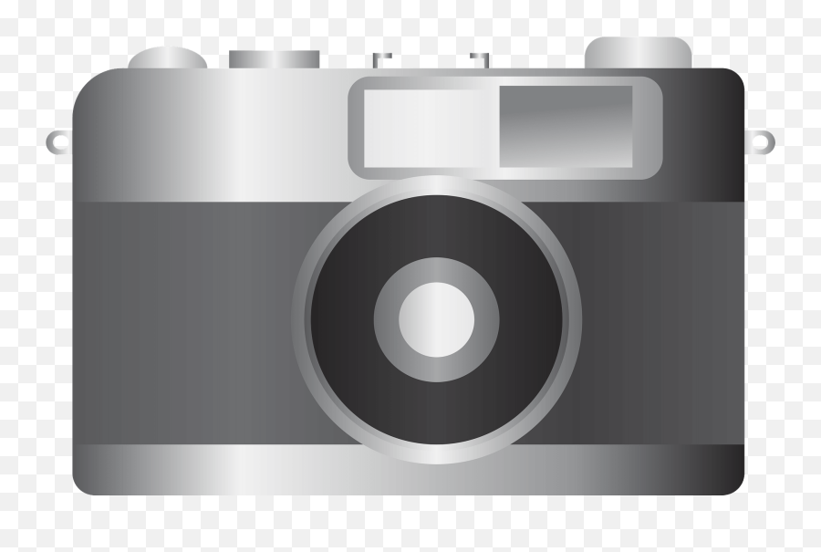 Grayscale Camera Clipart - Blank Camera Emoji,Camera Clipart Black And White