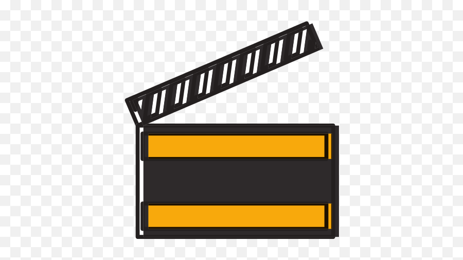 Movie Clapboard Symbol - Horizontal Emoji,Clapboard Png