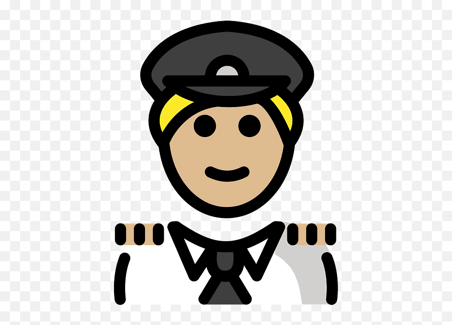 Pilot Emoji Clipart Free Download Transparent Png Creazilla - Kartun Pilot Wanita,Pilot Clipart