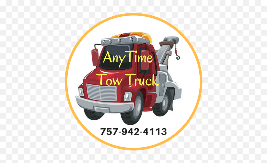Any Time Tow Truck - Truck Emoji,Tow Truck Logo