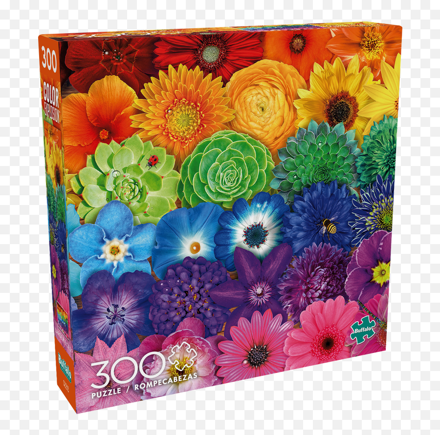 Color Explosion Flower Spectrum 300 Piece Jigsaw Puzzle - Flower Puzzles Walmart Emoji,Color Explosion Png