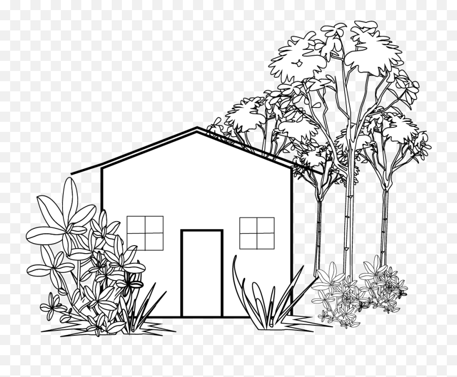 Download Simple Black And White House Clipart 70 House Clipart Emoji,Housing Clipart