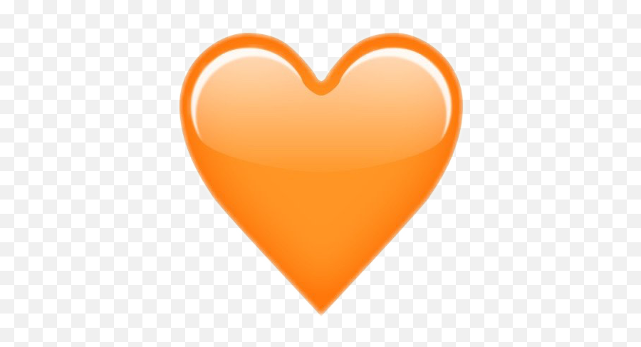 Orange Heart Emoji - 409x406,Emoji Hearts Transparent