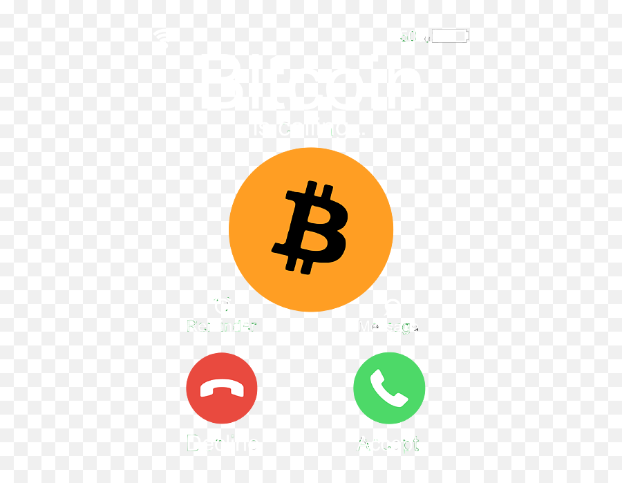 Bitcoin Is Calling Funny Btc Logo Design Crypto Millionaire Emoji,Bitcoin Logo Transparent Background