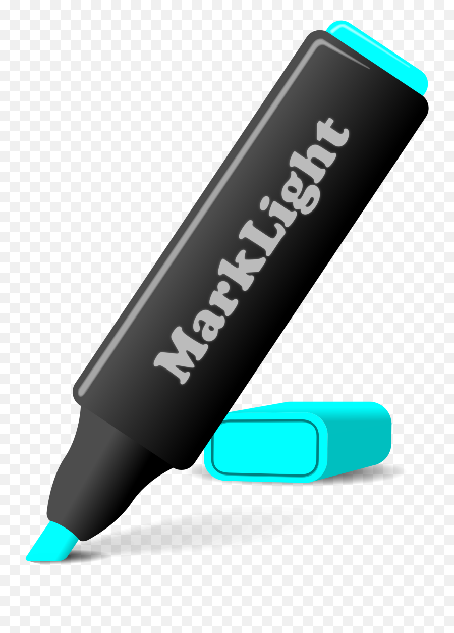 Blue Highlighter Pen With Logo - Marking Tools Emoji,Pens With Logo