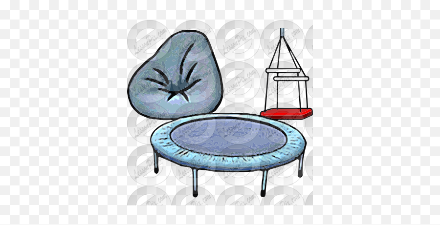 Sensory Picture For Classroom Therapy Use - Great Sensory Trampoline Emoji,Trampoline Clipart