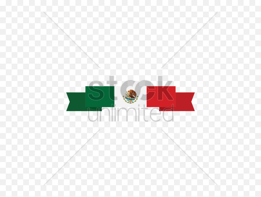 Mexican Flag Banner Vector Image - Mexico Flag Vector Horizontal Emoji,Flag Banner Clipart