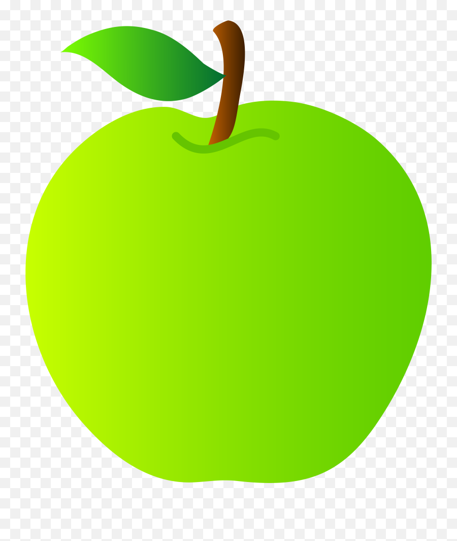 Green Apple Clipart Free Images 2 - Transparent Background Green Apple Clipart Emoji,Apple Clipart