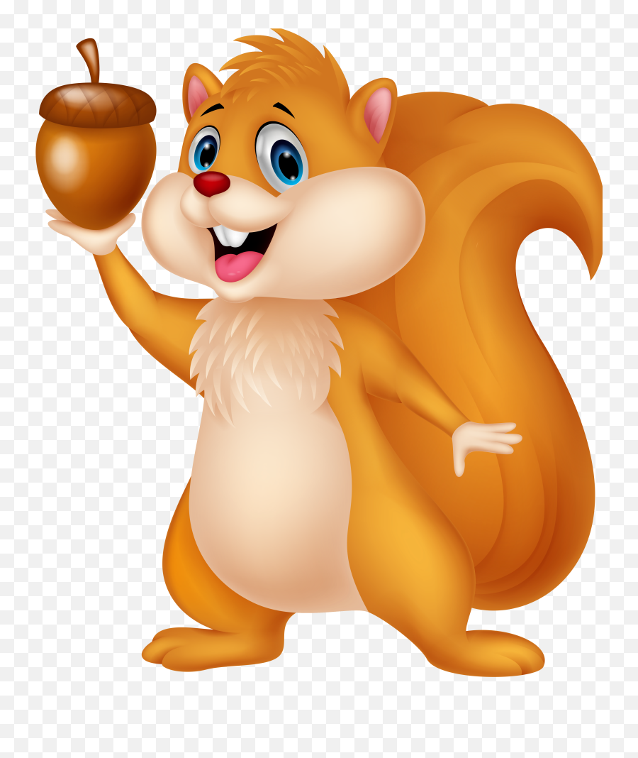 Cute Squirrel - Transparent Background Squirrel Clipart Emoji,Squirrel Clipart