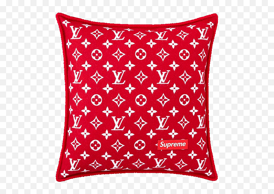Download Hd Image Of Louis Vuitton - Supreme X Louis Vuitton Pillow Emoji,Supreme Louis Vuitton Logo