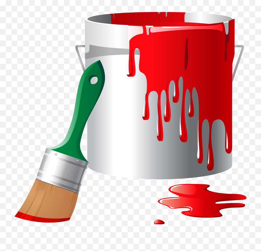 Library Of House Painting Tools - Paint Bucket Png Emoji,Painting Clipart