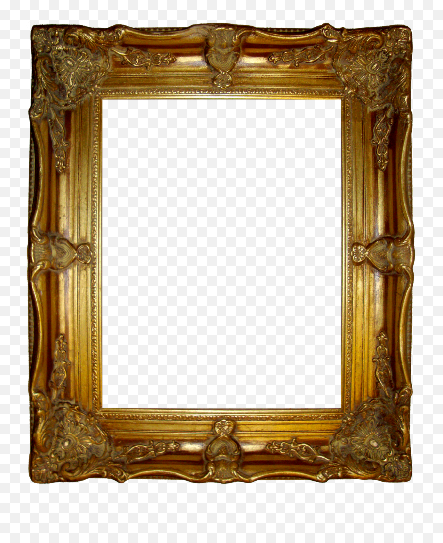 Antique Photo Frame Png Transparent Background Free - Gold Picture Frame Emoji,Frame Png
