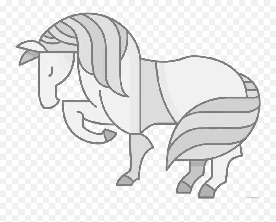 Horses Clipart Cartoon Horses Cartoon Transparent Free For - Clip Art Emoji,Horse Clipart Black And White