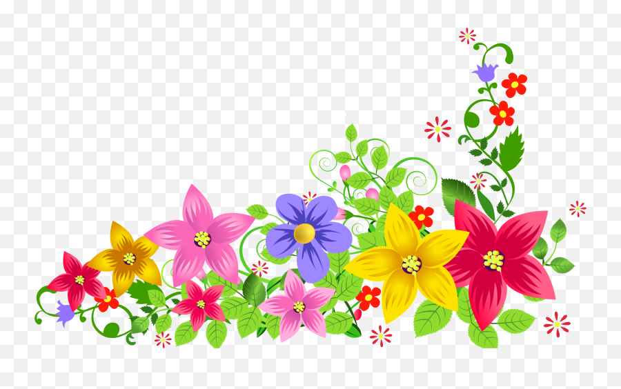 Free Floral Png Transparent Download Free Clip Art Free - Background Design Flowers Png Emoji,Flowers Png