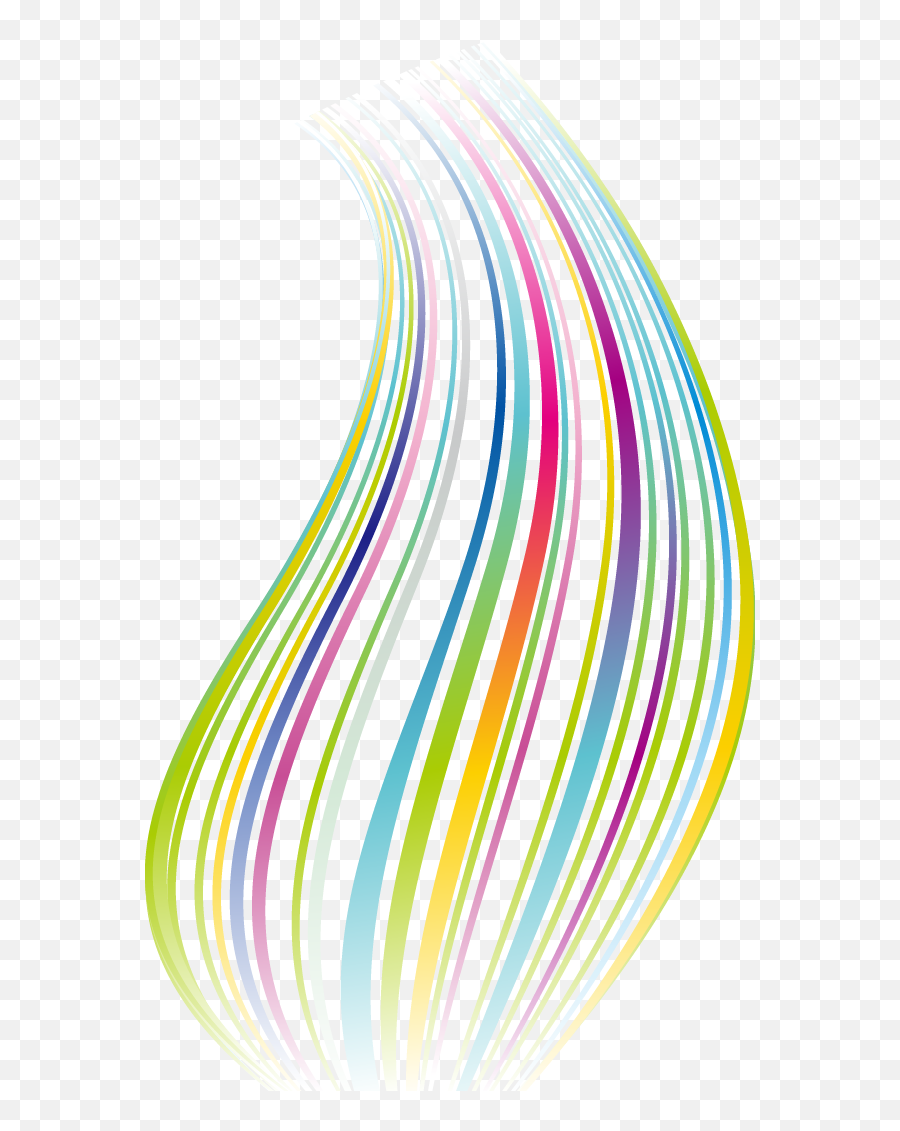 Line Download - Abstract Rainbow Lines Png Download 610 Emoji,Abstract Lines Png