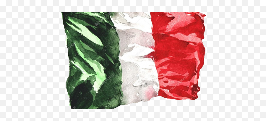 Italian Flag Watercolor Emoji,Italy Flag Png