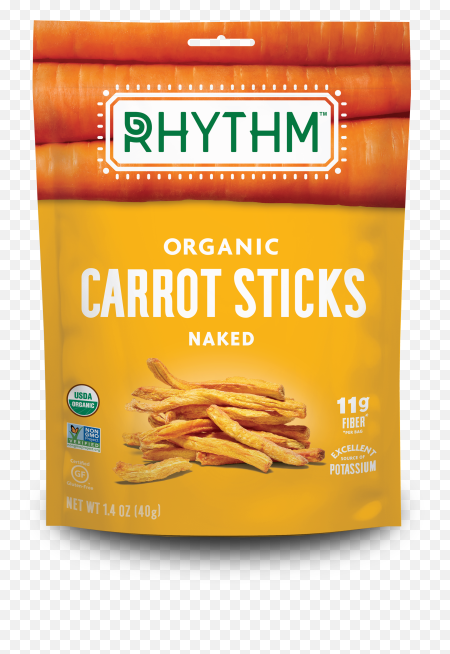 Organic Naked Carrot Sticks - Rhythm Superfoods U2013 Rhythm Foods Emoji,Carrot Transparent