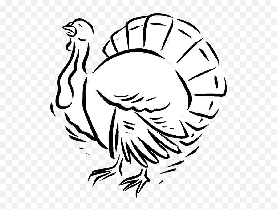 Turkey Coloring Page - Turkey Clipart Full Size Clipart Domestic Turkey Emoji,Turkey Clipart Black And White