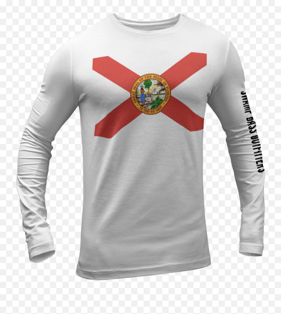 Florida State Flag Long Sleeve Fishing Shirt U2013 Swamp Bass Emoji,Facebook Logo Grey