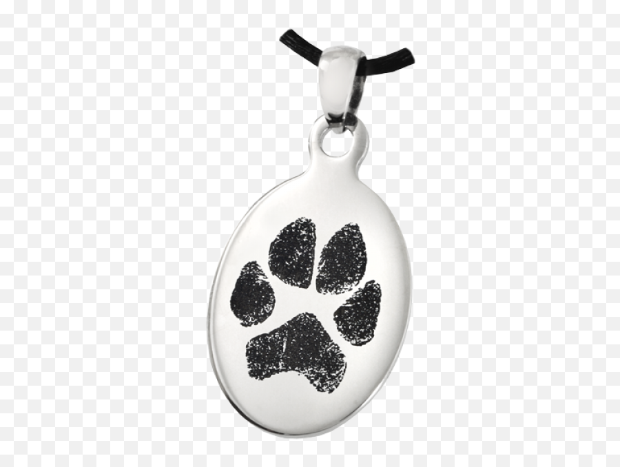 Pet Print Jewelry Stainless Steel Oval Tag Paw Print Emoji,Paw Clipart Black And White