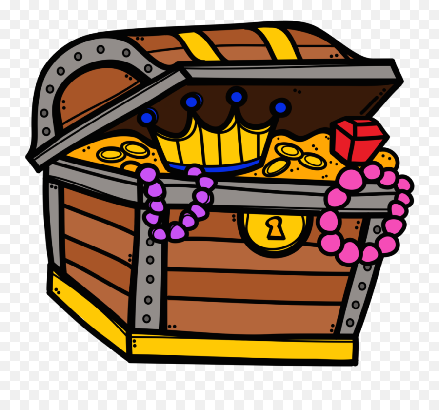 Treasure - Transparent Background Treasure Chest Clip Art Emoji,Treasure Chest Clipart