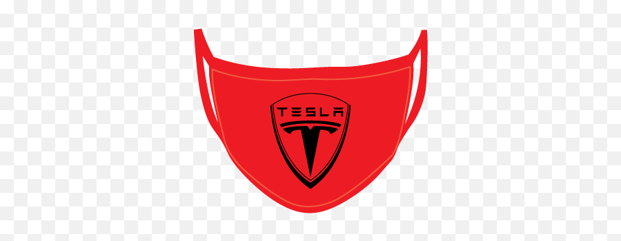 Screen Printing Concepts U2014 Tesla Shield Logo Face Mask - Tesla Decal Emoji,Shield Logo