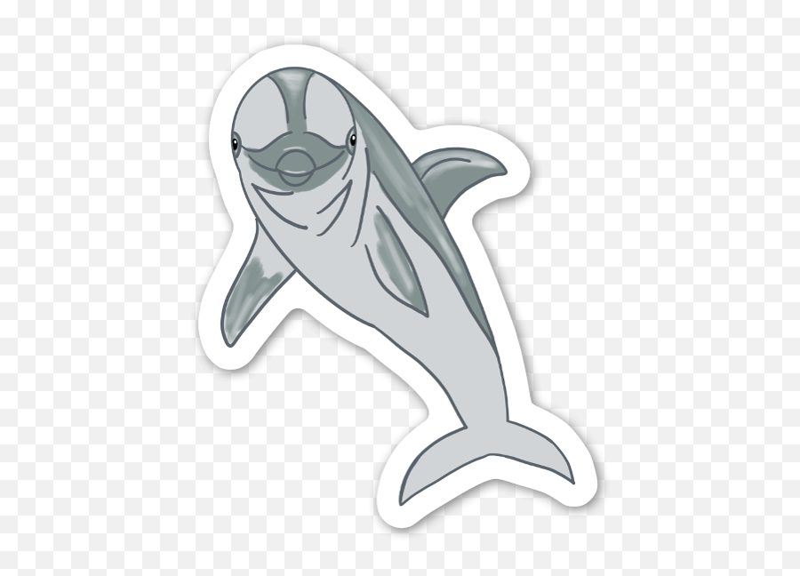 Die Cut Smirking Dolphin U2013 Stickerapp Shop Emoji,Smirk Clipart
