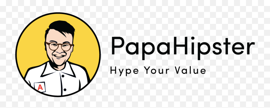 Papahipster - We Make Websites Emoji,Hipster Logo Design