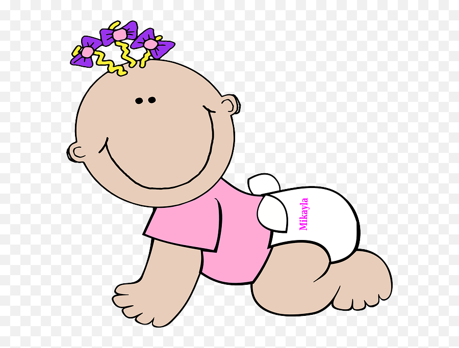 Image Of Baby Girl Clipart Baby Girl - Baby Girl Clip Art Emoji,Little Girl Clipart