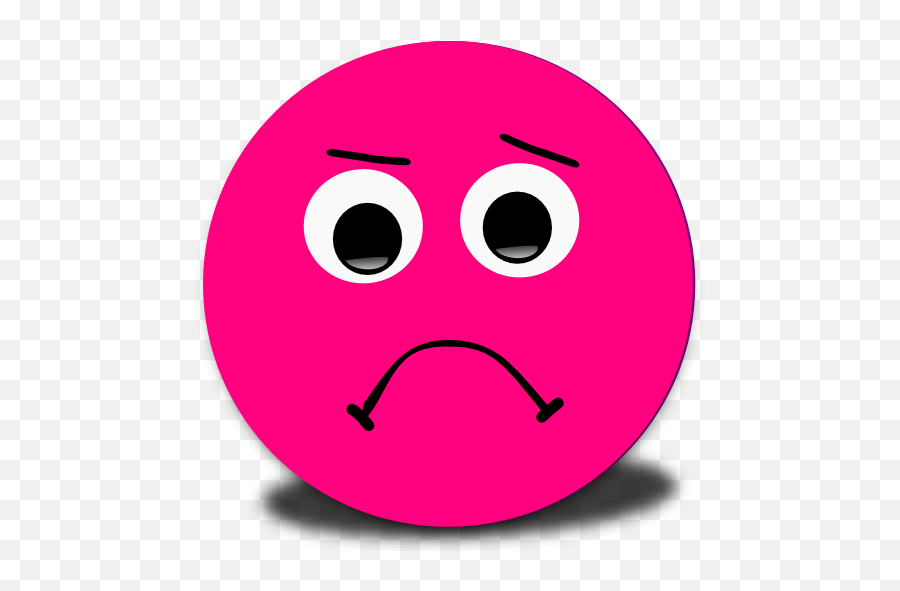 Sad Smiley Pink Emoticon Clipart - Clipart Pink Sad Face Emoji,Sad Face Clipart