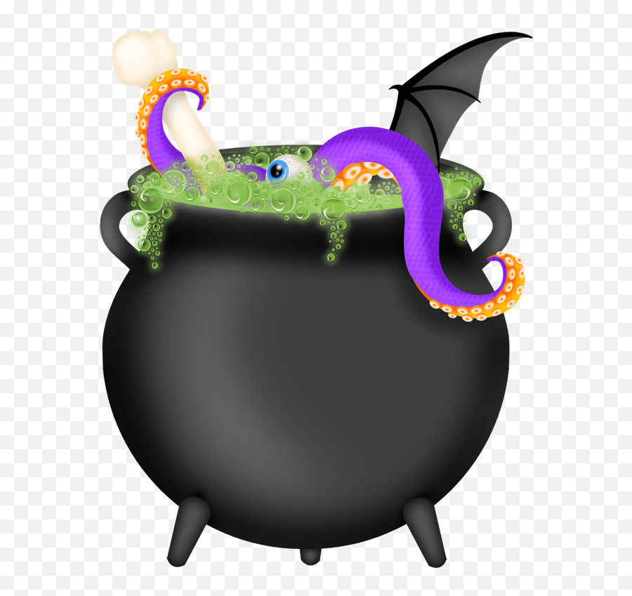 Library Of Halloween Cauldron Vector - Witch Cauldron Halloween Clipart Emoji,Cauldron Clipart
