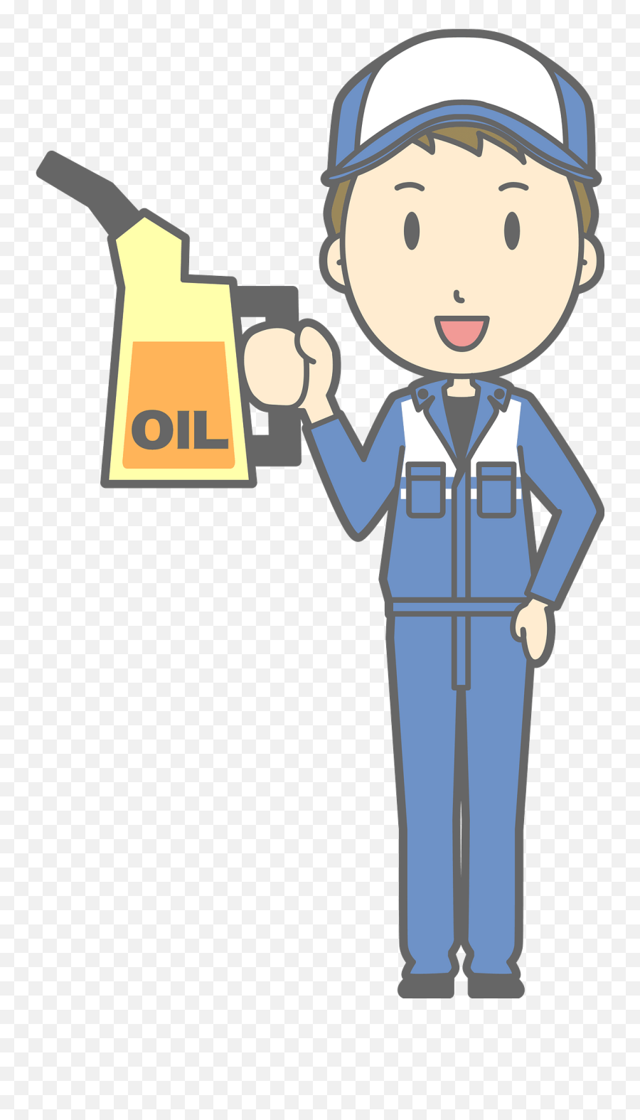 Todd Mechanic Man Is Holding An Oil Can Clipart Free - Cartoon Man With Oil Can Emoji,Mechanic Clipart