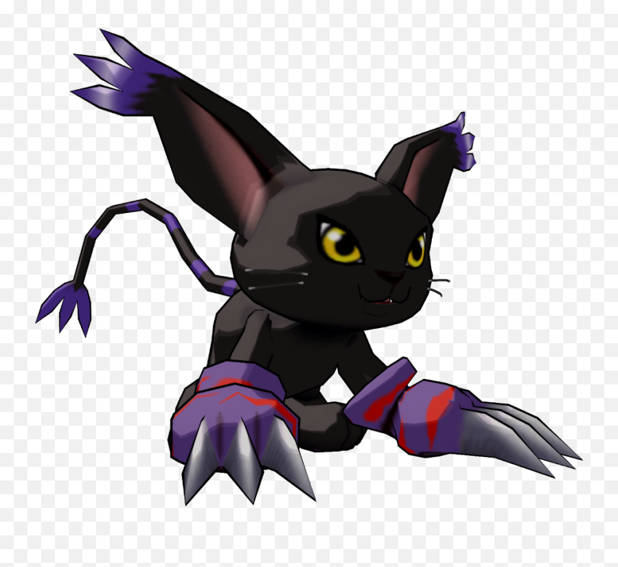 Download Digimon Clipart White Cat - Digimon Black Cat Cat Digimon Emoji,Black Cat Png