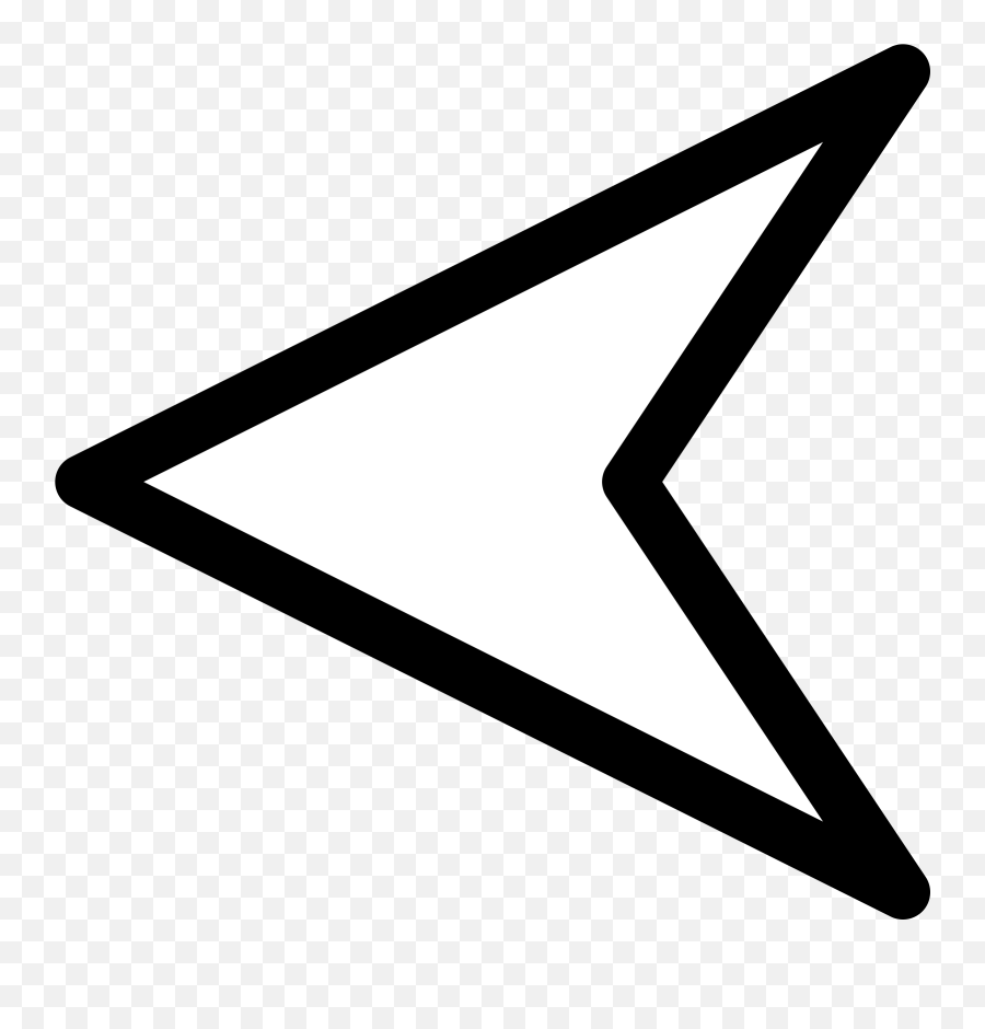 Triangle Arrow Left Transparent Png - Transparent Arrow Left Emoji,Triangle Png