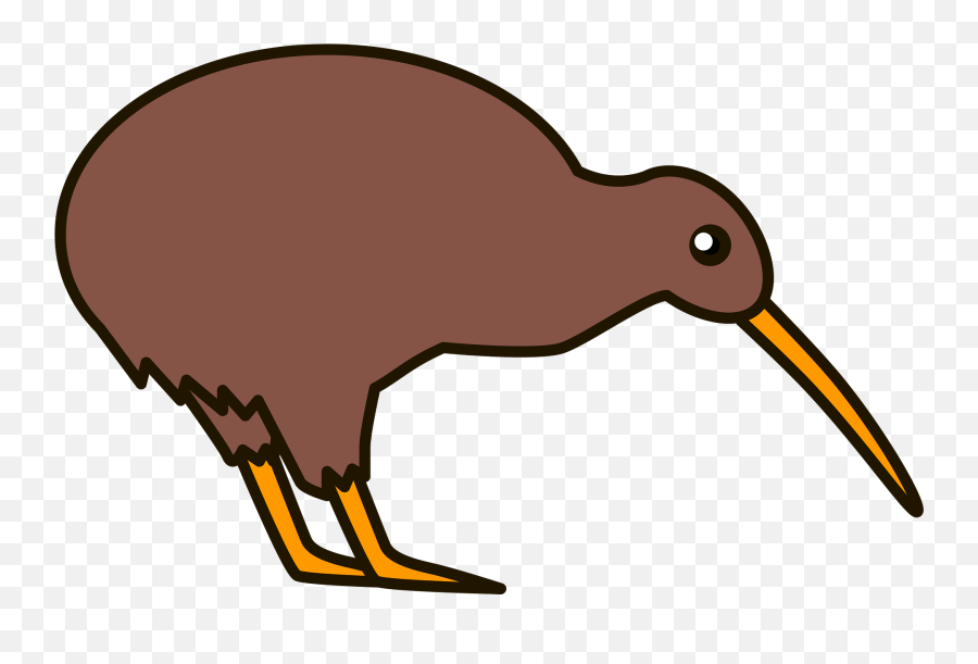 Kiwi Bird Clipart - Long Emoji,Kiwi Clipart