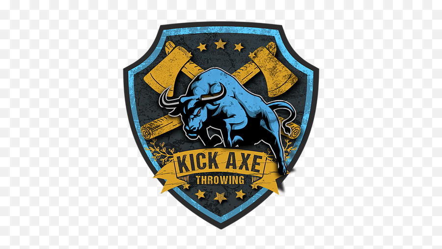 Kick Axe Throwing Logo Www - Kick Axe Throwing Logo Emoji,Axe Logo