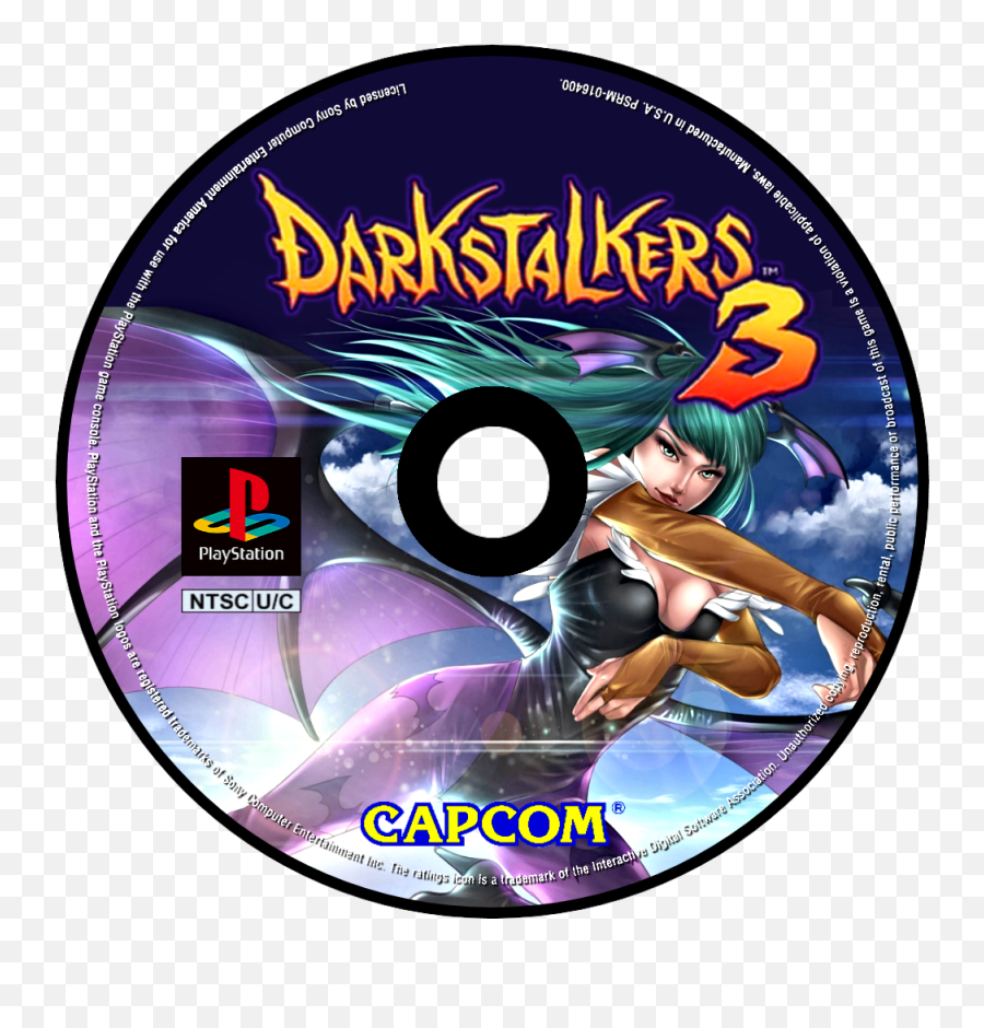 Darkstalkers 3 Details - Darkstalkers 3 Disc Ps1 Emoji,Darkstalkers Logo