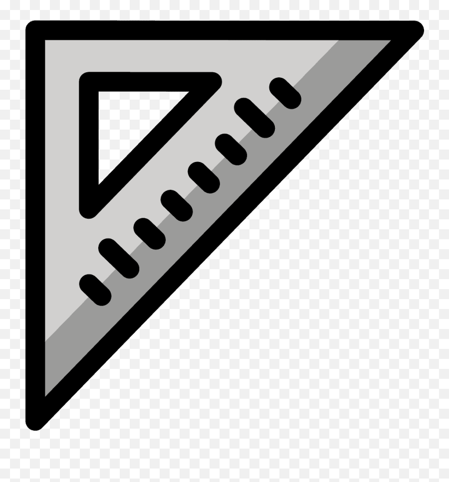 Triangular Ruler Emoji Clipart Free Download Transparent - Emoji Squadra,Triangular Clipart